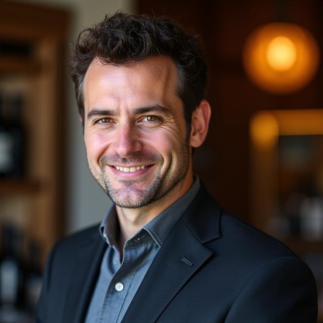 Portrait de Luc, sommelier en chef